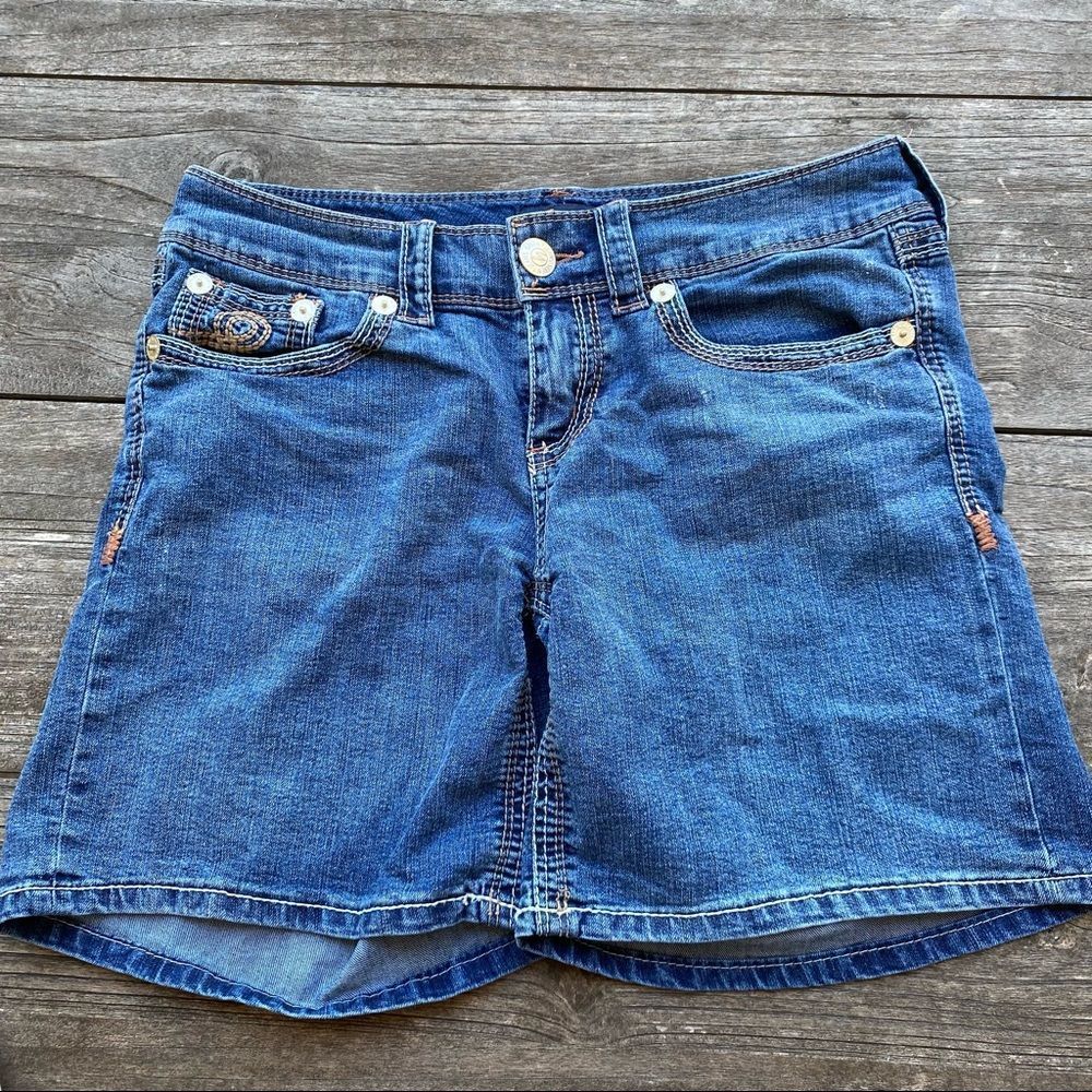 SEVEN7 Distressed 7” Jean Shorts SZ 10